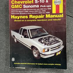 Chevrolet S10 & GMC Sonoma repair Manual