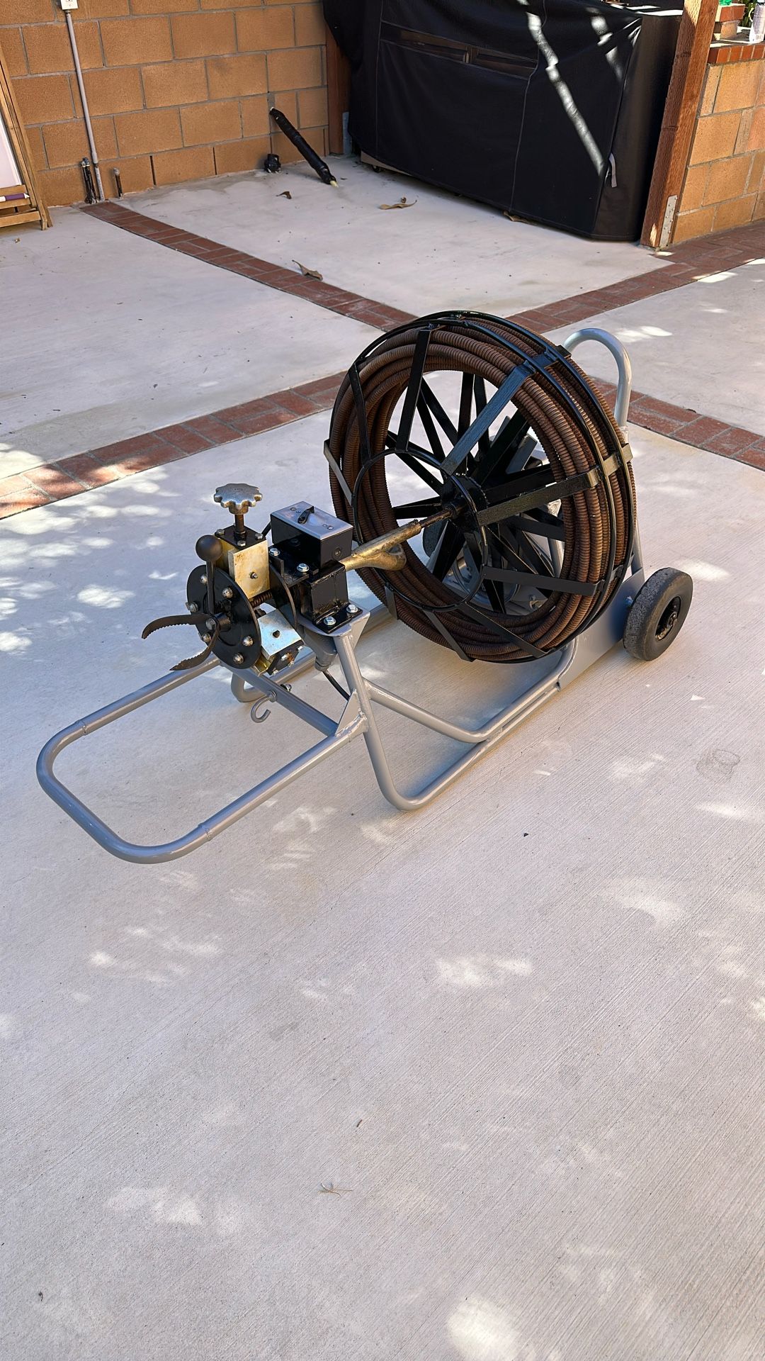 Comercial Drain Snake  Cable 100’x3/4” Auto Feed  Good Conditions $1500