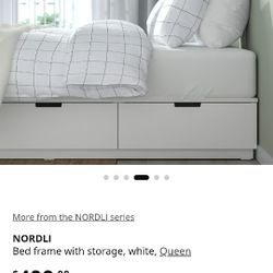 Ikea Bedframe - White 