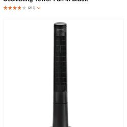 Tower Fan 3 Speed With Control Remote 