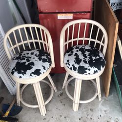 Cowhide Bar Stools