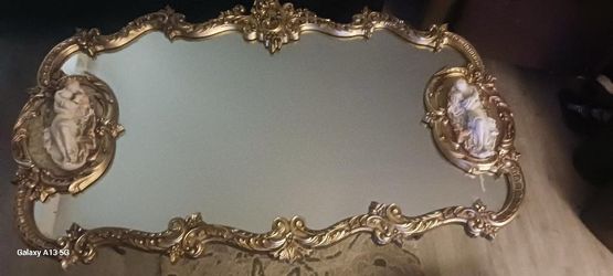 Antique Mirror with Angels