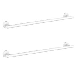 Pieces White Bathroom Towel Bar 24 Inch Towel Holder