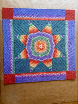 Vintage Springbok Starburst Puzzle and Needlepoint Pattern
