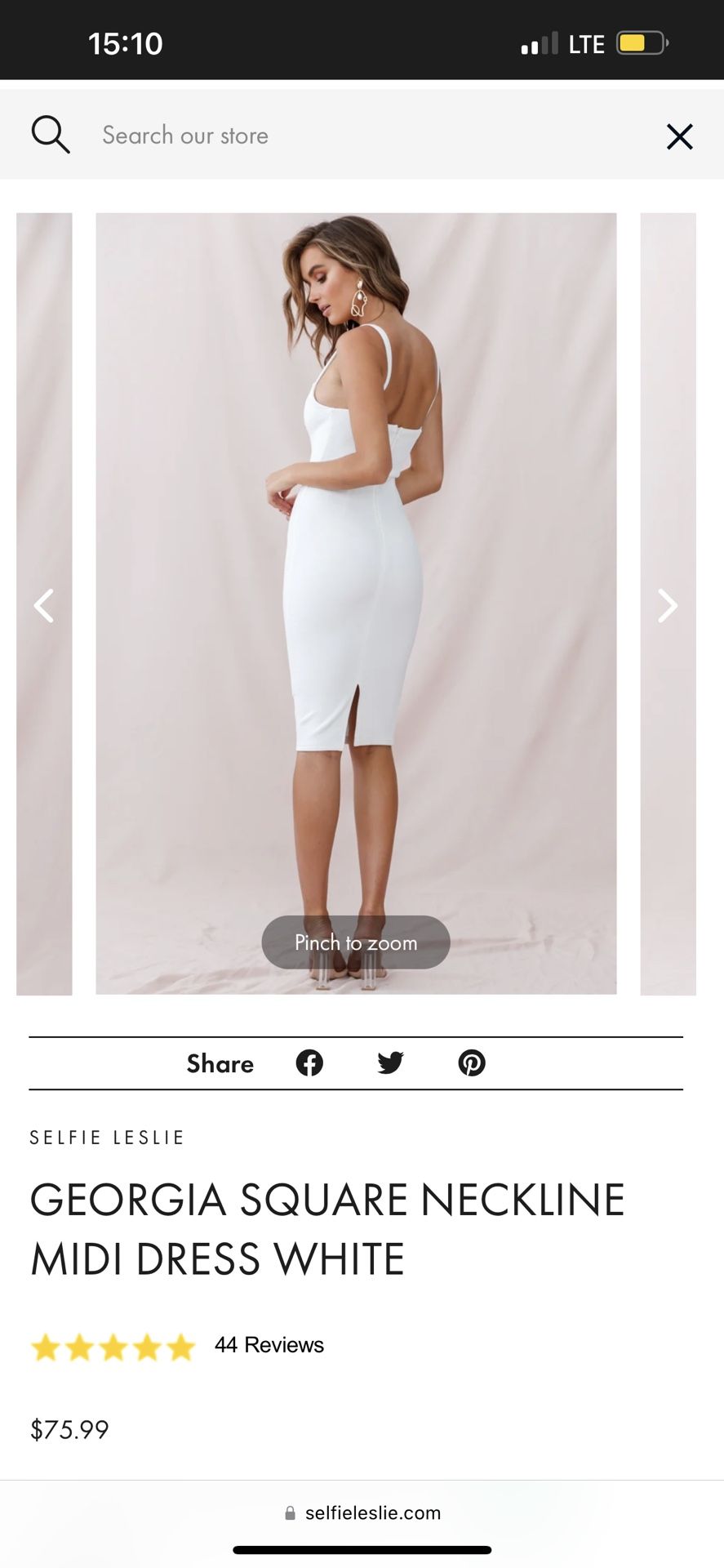 Selfie Leslie White Graduation Dress for Sale in Chino Hills CA