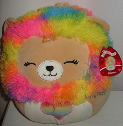 NWT Squishmallow 13” Lianne The Lion CUTE TIE DYE SOFT PLUSH GIFT!