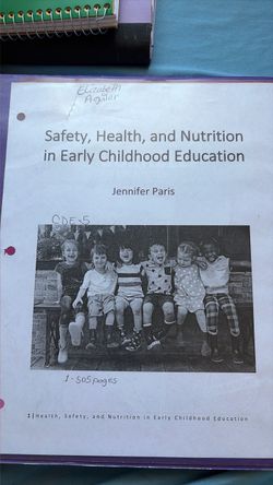 Early childhood education, safety health, and nutrition