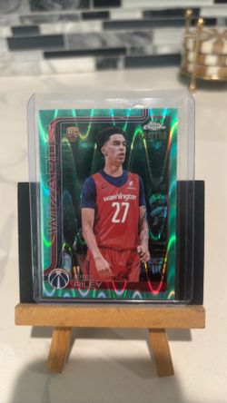 Tops chrome  will Riley number card
