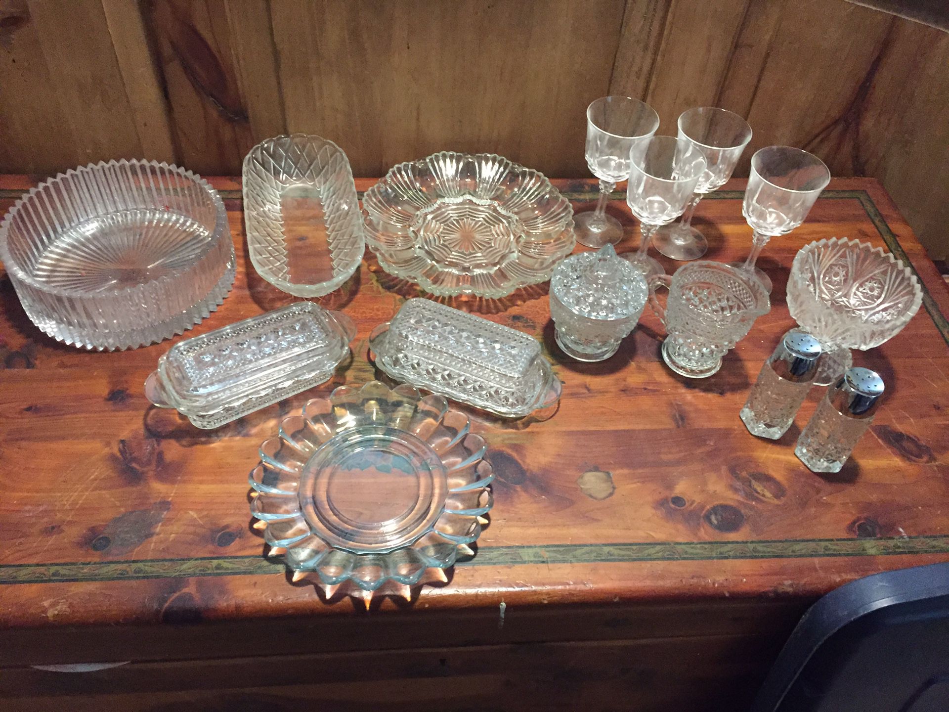 Antique glass china