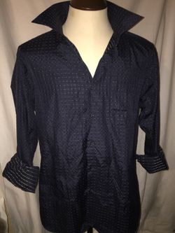 Giorgio Armani button down dress shirt size 17 men's "new without tags " nice