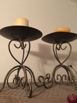 Pair of candle holder