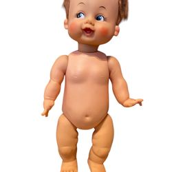 Vintage Hanna Barbera Ideal 12" PEBBLES Flintstones Doll Hard Body