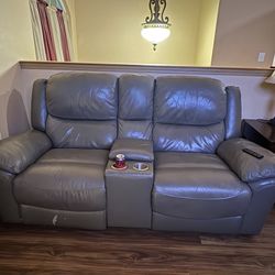 Ashley Furniture Sofa And Love Seat With Power Recliners