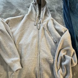pro club zip fleece hoodie large