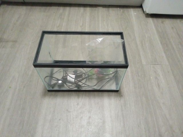 5.5 Glass Aquarium Heater Current Light Some Plants Included 50$