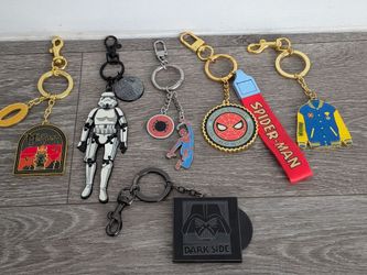 Various Keychains Marvel Star Wars