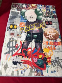 Kaws Graffiti design rug / poster