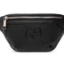 Black Gucci Leather Fanny Pack