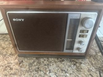 Vintage Sony wood grain stereo