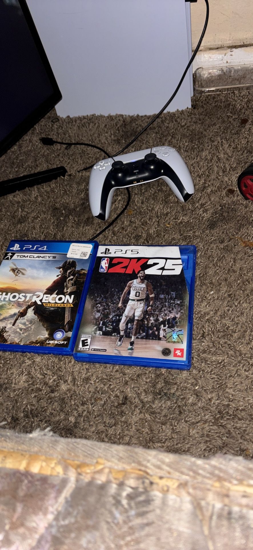 Ps5 With Monitor Headset And Two Game