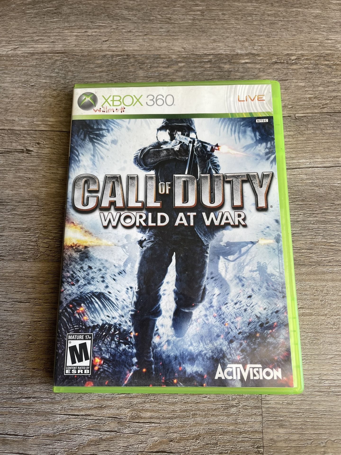 Call Of Duty World At War For Xbox 360