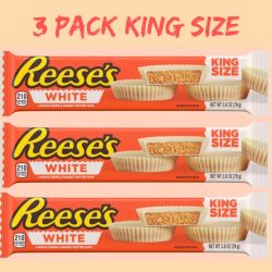 (3 Pack) Of Reese’s White Creme Peanut Butter Cups King Size