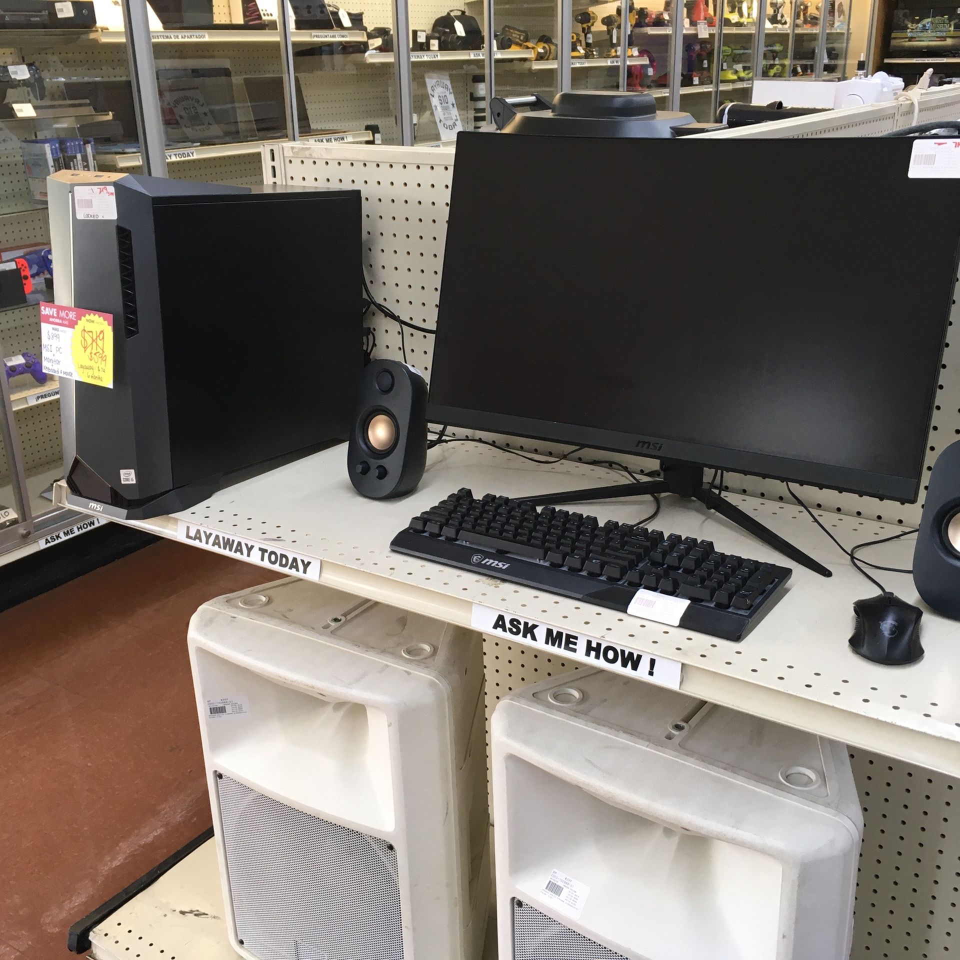 MSI Pc And Monitor