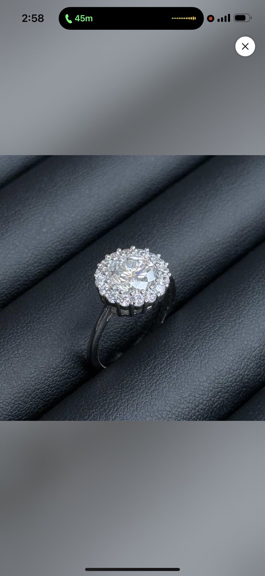 White Gold Plated Moissanite Rings