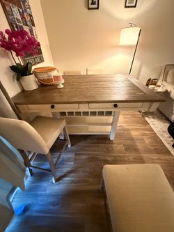 Dining room table with chairs