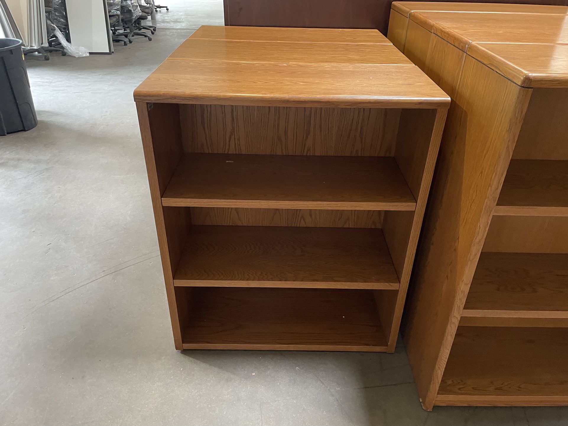 5 Steelcase Oak Office Bookcases! Sturdy! Only $40 Ea!