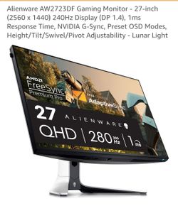 Alienware Gaming Monitor AW2723DF 280ghz  for FPS pro gamer