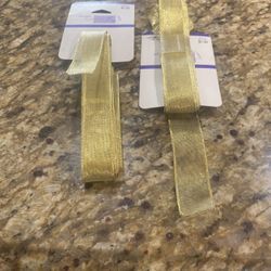 Gold-Wired Ribbon.