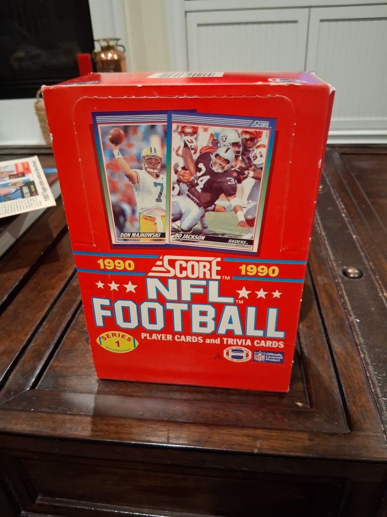 1990 Score Football Wax Box