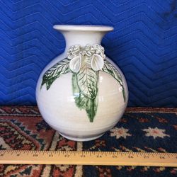 Vintage Glazed Ceramic Vase