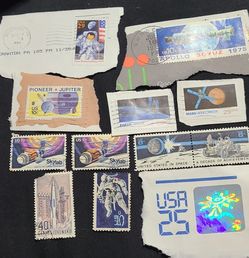 Vintage Space Race Stamps