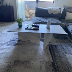 Abstract Stone Coffee Table