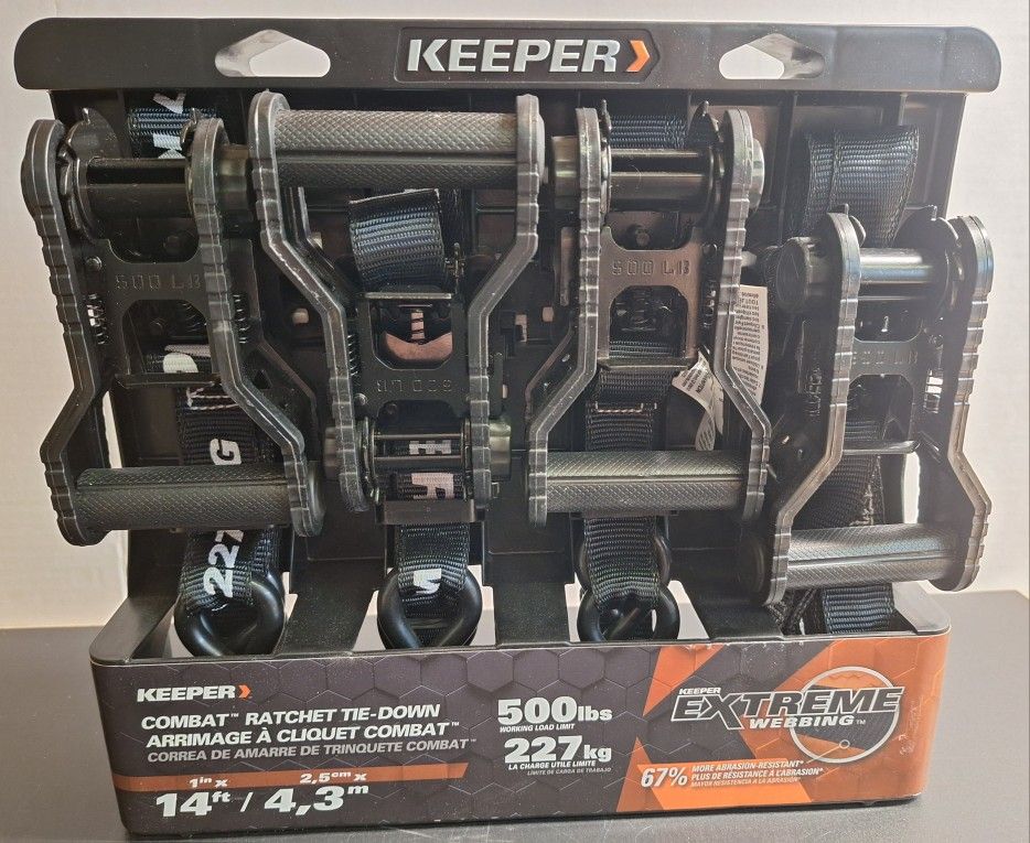 Keeper Ratchet Straps 4 Pack 85456