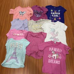 Girls’ size 6-7 t-shirt bundle (17 t-shirt total)