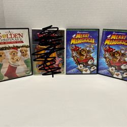 Christmas DVD Movies Merry Madagascar OR A Golden Christmas 2