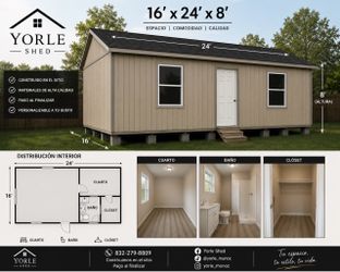 Storage shed 16x24x8