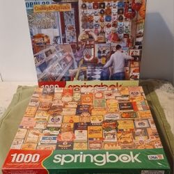 Springbok 1000 Pc Puzzles (2), NEW,  Never Opened, Price Is For Both 