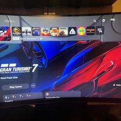 AOC 24” Curved Monitor, Logitech G923 TrueForce  Steering Wheel