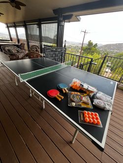 Ping Pong Table and All Accessories ESPN