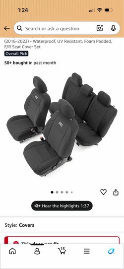 2023 tacoma Seat covers rough country