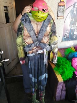Halloween costume, ninja turtle Rafael, large 12-14