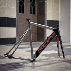  TRACK FRAME SET FIXED GEAR CONSTANTINE 54 CM BRAND NEW CARBON FORK 