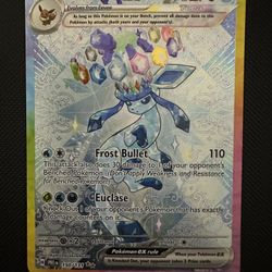 Pokemon TCG RAW Prismatic Evolutions Glaceon EX 150/131