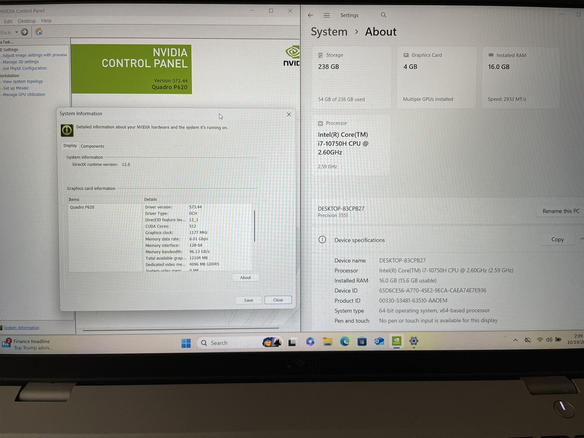 Dell Precision Laptop With Nvidia Graphics