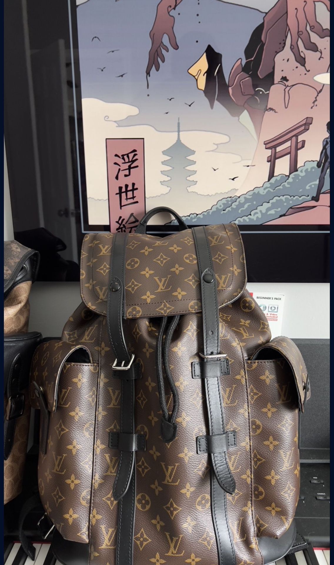 Louis vuitton presbyopic leather polyester mongram canvas backpack for Sale  in Los Angeles, CA - OfferUp