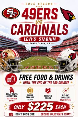 🔥 BELOW MARKET! 49ers vs Cardinals | MIM Included